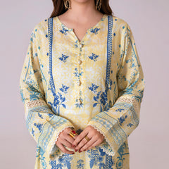 Ahlam By Safa Textile Printed Lemon 3pc suit