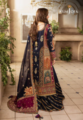 Asim Jofa Khwab-e-Naubahar Ajnb-08 Embroidered Silk 3 Pcs