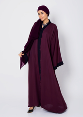 Abaya.Pk Pristine Plum Abaya