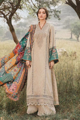 M Prints By Maria B Unstitched 3 Piece Winter Edition Suit-07-A