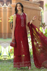 Noor By Saadia Asad Unstitched 3 Piece Eid Luxury Laserkari Suit-07-A