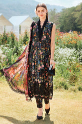 M.Prints By Maria B Unstitched 3 Piece Spring Summer Suit-07-B