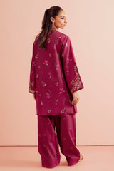 Daffodils By Seran Unstitched 2 Piece Lawn Suit-07-Evra