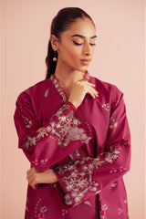 Daffodils By Seran Unstitched 2 Piece Lawn Suit-07-Evra