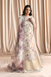 Siraya by Zarif Unstitched 3 Piece Printed Formals Suit-Zr-Sya-07-Gajra