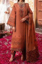 Rawayat By Alizeh Unstitched 3 Piece Luxury Emb Lawn Collection'2024-07-Manat