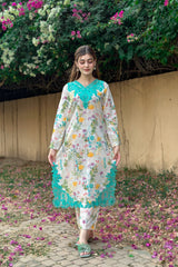 BK Clothings Stitched 2 Piece Lawn Collection-Floral forast