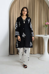 Mannat Clothing Stitched 2 Piece Spring Edit-Onyx