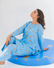 Dhaga Stitched 2 Piece Lawn Suit-Matching separate 007