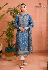 Asim Jofa Gul Rung Pret Collection Ajgr-06 Embroidered Cotton Silk 2 Pcs