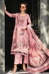 M Prints By Maria B Unstitched 3 Piece Cambric Fall Edit Suit-MPT-2308-A