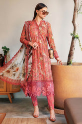 M.Prints By Maria B Unstitched 3 Piece Spring Summer Suit-08-A
