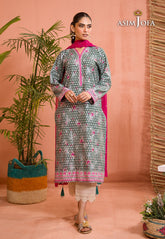 Asim Jofa Gul Rung Pret Collection Ajgr-07 Printed Cotton Silk 2 Pcs