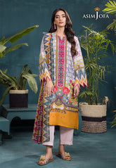 Asim Jofa Gul Rung Pret Collection Ajgr-10 Printed Swiss Lawn 3 Pcs