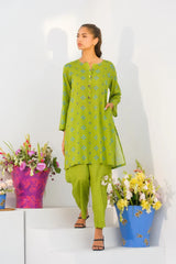 Dhaga Stitched 2 Piece Lawn Suit-Matching separate 009