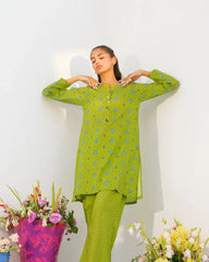 Dhaga Stitched 2 Piece Lawn Suit-Matching separate 009