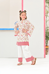 Dhaga Stitched 2 Piece Premium Cotton Lawn Kids Collection'2025-OPAL