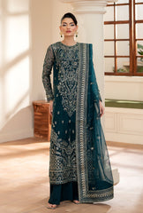 Azul By Yashfa Studio Unstitched 3 Piece Luxury Formals Suit-BAKHTAWAR