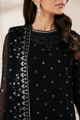 Bayaan By Zarif Unstitched 3 Piece Luxury Chiffon Edit Suit-07-Siyara
