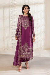Bayaan By Zarif Unstitched 3 Piece Luxury Chiffon Edit Suit-08-Swabi