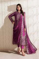 Bayaan By Zarif Unstitched 3 Piece Luxury Chiffon Edit Suit-08-Swabi
