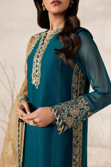Bayaan By Zarif Unstitched 3 Piece Luxury Chiffon Edit Suit-06-Jheel