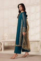 Bayaan By Zarif Unstitched 3 Piece Luxury Chiffon Edit Suit-06-Jheel