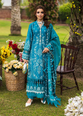 Bloom & Beyond - Paras By Pasha Unstitched 3 Piece Lawn Collection'2025-Sapphire Bloom