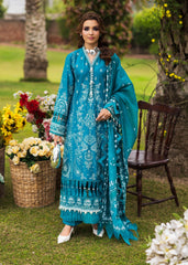 Bloom & Beyond - Paras By Pasha Unstitched 3 Piece Lawn Collection'2025-Sapphire Bloom