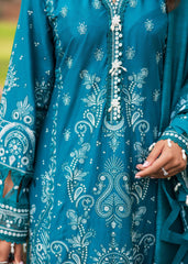 Bloom & Beyond - Paras By Pasha Unstitched 3 Piece Lawn Collection'2025-Sapphire Bloom