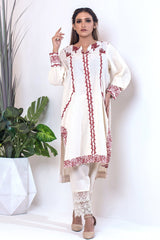 Urban Cut 1 Piece Cotton Embroidered Co- Ord Set