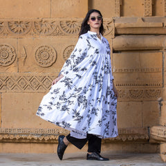 Urban Cut 1 Piece Printed Cotton Long Dress