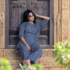 Urban Cut Co-Ord Set ( Two Piece)- COTTON
