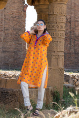 Urban Cut 1 Piece Printed Cotton Stitched Kurta