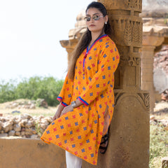 Urban Cut 1 Piece Printed Cotton Stitched Kurta