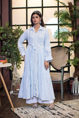 Urban Cut 1 Piece Cotton Printed Belted Dress