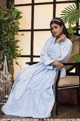 Urban Cut 1 Piece Cotton Printed Belted Dress