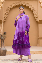 Urban Cut 2 Piece Embroidered Suit (Top+Bottom)