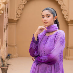 Urban Cut 2 Piece Embroidered Suit (Top+Bottom)