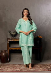 Abeera Exclusive Stitched 2 Piece Premium Cotton Suit-FC-01
