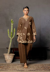 Abeera Exclusive Stitched 2 Piece Premium Cotton Suit-FC-07