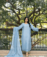 Baad-E-Naubahaar By Kaanthaa Unstitched 3 Piece Summer Suit-Falak Unstitched Embroidered Suit (3-Piece)