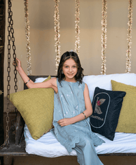 Kaanthaa Stitched 2 Piece Cotton Silk Formals Kids Suit-Bulbul Stitched (2-Piece)