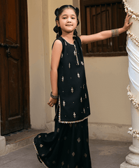 Kaanthaa Stitched 2 Piece Cotton Silk Formals Kids Suit-Koel Stitched (2-Piece)