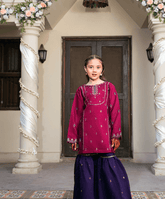 Kaanthaa Stitched 2 Piece Cotton Silk Formals Kids Suit-Hooram Stitched (2-Piece)