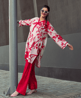 Sugar N Spice By Kaanthaa Stitched 2 Piece Summer Suit-Cherry Blossom 2 Piece - Stitched