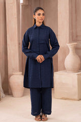 Ayla Studio Stitched SOLID ESSENTIAL CO-ORD - Dark Night