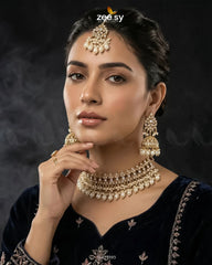Brides Whisper Pearl Bridal Set White - Zeesy Jewellery