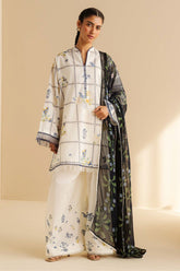CoCo Prints By Zara Shah Jahan Unstitched 3 Piece Lawn Drop Two Suit-10-A-Luna