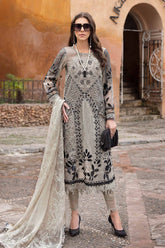 Voyage A'Luxe By Maria B Unstitched 3 Piece Lawn Suit-ML-2510-B